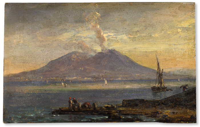 Johann Christian Clausen Dahl: Der Vesuv, gesehen vom Posillipo 1847